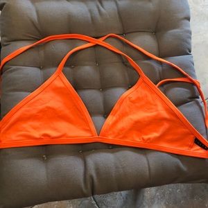 Orange Jolyn L triangle top - Like New!